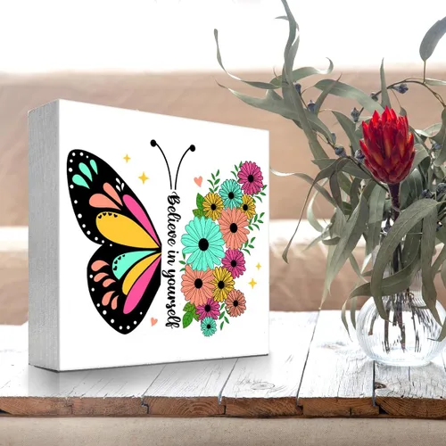 Miniatura 4 de Mattew - Letreros de madera con texto en inglés "Be the Light