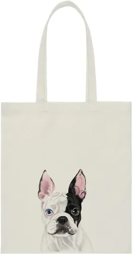Miniatura 14 de WIRESTER Bolsa de lona reutilizable para mujeres y niñas, bolsa de compras de comestibles, bolsa de hombro, bolsa de viaje, lindo perro y gato Gato