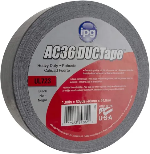 Miniatura 5 de IPG Heavy Duty AC36 DUCTape 1.88" x 60 yardas, plata (rollo individual)