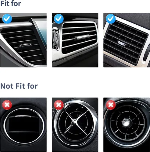 Miniatura 6 de INSAUTO Bling - Tira de decoración de ventilación de coche para mujeres y niñas, 10 piezas de diamantes de imitación para aire acondicionado