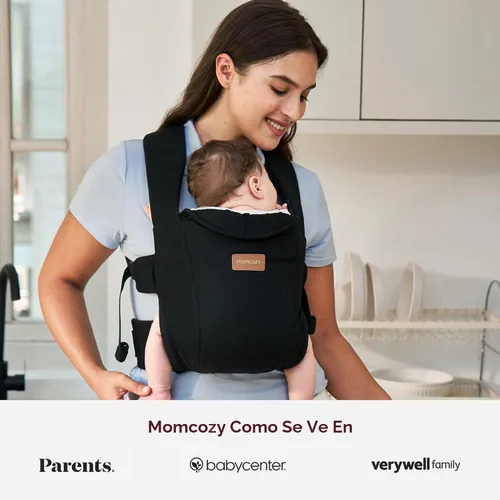 Miniatura 6 de Momcozy WeeSnug- Portabebés para recién nacidos, ligero y acogedor, cómodo para 7-25 libras, soporte ergonómico de espalda cruzada, sin esfuerzo