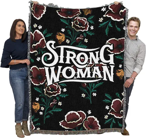 Miniatura 12 de Pure Country Weavers Frida Kahlo - Manta de mujer hermosa – Tapiz de regalo tejido de algodón – Fabricado en los Estados Unidos (72 x 54 pulgadas)