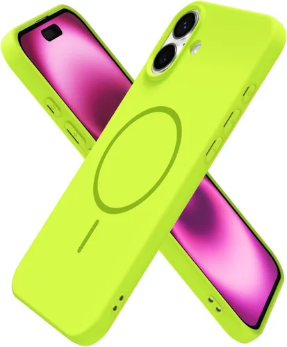 Miniatura 59 de oakxco Funda de silicona Mag Safe para iPhone 17 Pro Max, funda magnética delgada y fina compatible con carga inalámbrica MagSafe, bonita funda Negro