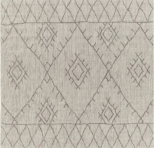 Miniatura 30 de Hauteloom Eris - Alfombra para exteriores, alfombra de patio para porche, exterior, alfombra impermeable, geométrica, marrón, crema, beige, 2 x 2