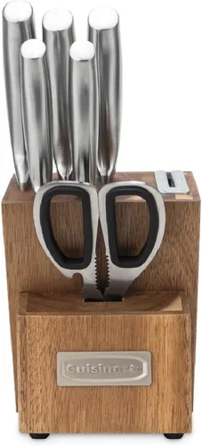 Miniatura 2 de Cuisinart Juego de Cuchillos Esenciales de Acero Inoxidable de 7 Piezas con Bloque y Afilador Integrado