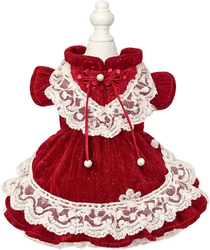 Miniatura 20 de Moda Vestido de Princesa de Chifón para Perro Dulce Cachorro para Perro EXTRAL Pequeño y Perro Pequeño Rosa M