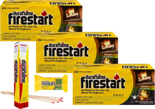Miniatura 7 de Duraflame Iniciador de Fuego para Uso en Interiores y Exteriores - Troncos de Ignición Rápida para Barbacoa, Chimenea, Fogata y Campamentos