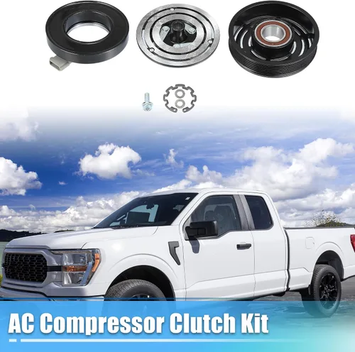 Miniatura 2 de uxcell juego de embrague para compresor de aire acondicionado reemplazable para reparación de embrague de Ford F-150 1997-2006