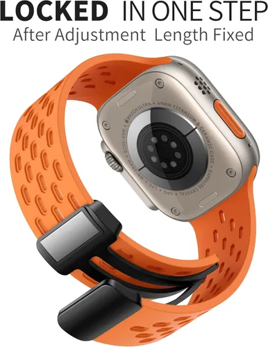 Miniatura 2 de Correa/Pulsera Deportiva Anti Sudor Magnética para Apple Watch, Correas de Silicona Transpirable e Impermeable. Compatible con iWatch Ultra SE