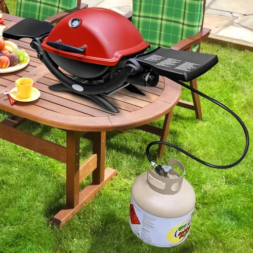 Miniatura 7 de GasSaf Manguera de propano de 5 pies, adaptador de propano convertidor de 1 libra a 20 libras, manguera de parrilla de gas de tanque de propano