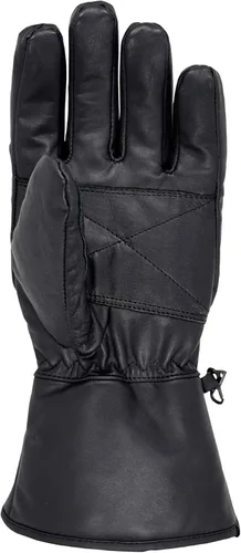 Miniatura 5 de Guantes de motocicleta para hombre para clima frío guantes de equitación de motocicleta de cuero auténtico color negro Negro