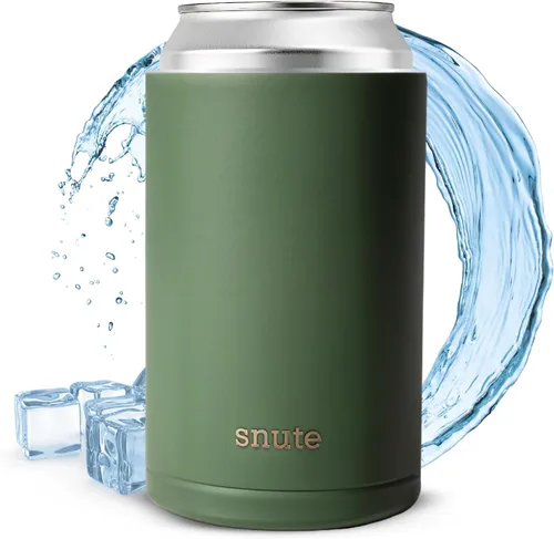 Miniatura 16 de Enfriador de latas para cerveza, refrescos, agua con gas, acero inoxidable aislado al vacío para latas de 12 onzas (rosa, delgado)
