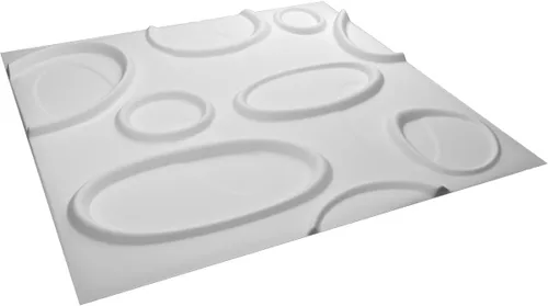 Miniatura 4 de Ekena Millwork WP20X20FEWH 19 5/8 pulgadas de ancho x 19 5/8 pulgadas de alto Felix EnduraWall Decorativo 3D Panel de pared cubre 2.67 pies cuadrados