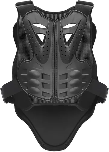 PELLOR Chaleco de armadura para motocicleta, espalda en el pecho, chaleco de protección para motocross, esquí, equitación, patinaje, anticaída,