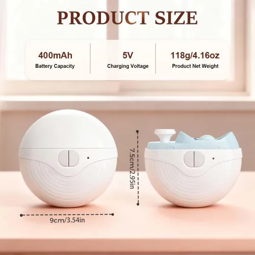 Miniatura 6 de Cortaúñas eléctrico automático, cortaúñas eléctrico recargable para uñas de los pies, 2026 nuevo recortador de uñas automático 2 en 1 con luz LED