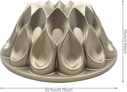 Miniatura 4 de Molde para Tartas Charlotte de Aluminio Accesorios de Cocina Decoración Redonda Navidad Boda Familiar 3D Molde para Tartas Charlotte