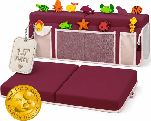 Miniatura 13 de Supa Ant Rodillero de baño – 8 ventosas y acolchado de 1.5 pulgadas. Almohadilla de baño certificada no tóxica para bañera y 5 organizadores