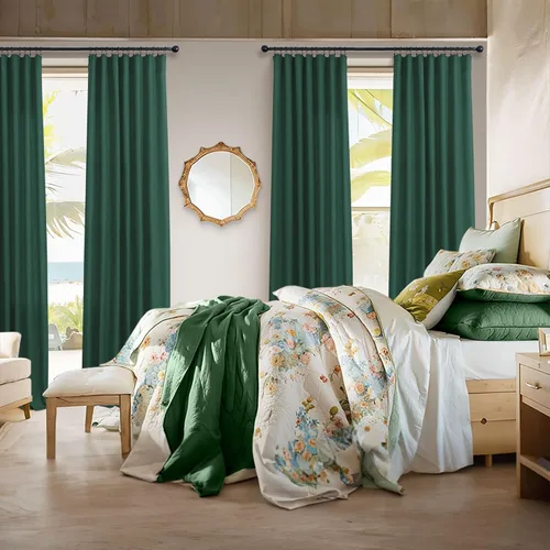 Miniatura 84 de Cortinas de lino gris claro, 2 paneles, presillas traseras, bolsillo para cortinero, semitraslúcidas, ahorran energía, estilo rústico, arpillera