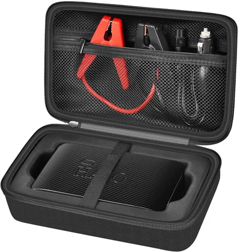Funda para Halo Bolt 58830/57720/Air 58830/ACDC Max 55500 mWh/ Air + kit de alimentación de emergencia portátil, soporte de almacenamiento para Negro