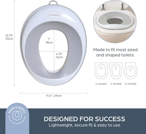 Miniatura 2 de Dreambaby Potty Training Toilet Seat, Easy Fit Toddler Toilet Seat Cover, Anti-Slip for Potty Training Boys and Girls, Lightweight and Portable