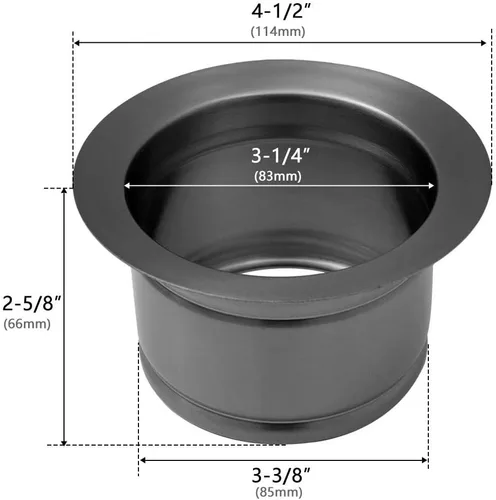 Miniatura 2 de STARSTAR Brida de fregadero, brida profunda de eliminación de basura para fregadero de cocina, apto para orificio de drenaje estándar de fregadero