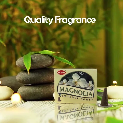 Miniatura 2 de Magnolia - Caja de 12 cajas, 10 conos cada una - HEM Incienso de la India
