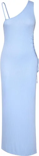 Miniatura 6 de AOHITE Vestido largo sexy de un hombro sin mangas con abertura lateral para mujer
