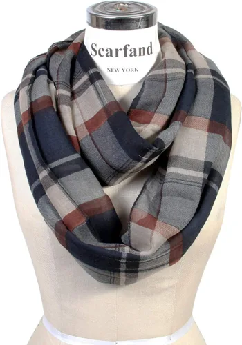 Miniatura 14 de Bufandas de moda a cuadros y cuadros Infinity de Scarfand's Tartan