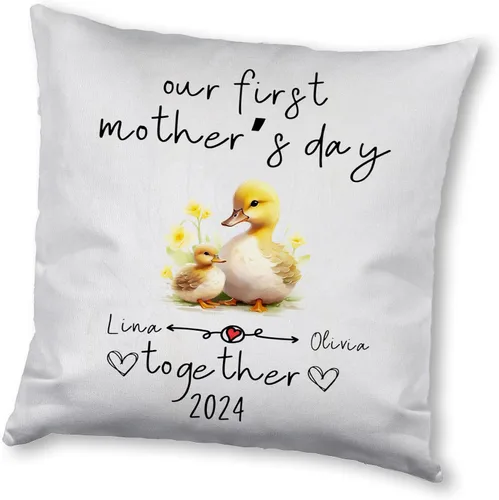 Miniatura 8 de Duck Mothers Day, Personalised Pillow Case Decor for Home, Present for Mom, Grandmother, for Her