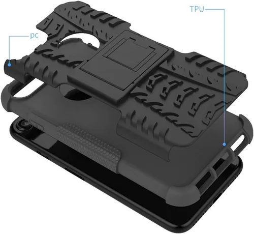 Miniatura 5 de Funda de teléfono para iPhone 7plus 8plus 7/8 Plus 5.5 con protector de pantalla de vidrio templado y soporte, accesorios híbridos duros