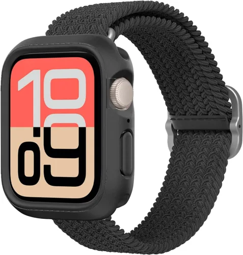 RHINOSHIELD Funda protectora delgada compatible con Apple Watch SE 3, SE 2, SE, Series 6, 5, 4 (1.732 pulgadas), funda protectora delgada, ligera y