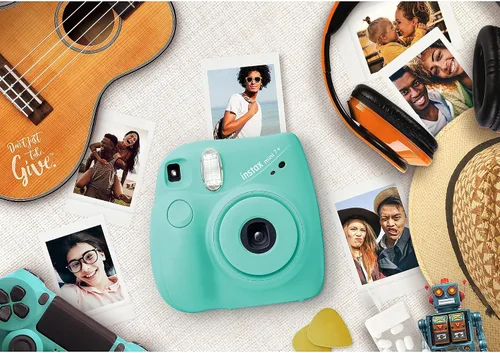 Miniatura 5 de Fujifilm Instax Mini 7+ Cámara, fácil de operar, portátil, espejo selfie práctico, cámara polaroid, perfecta para principiantes y expertos, diseño