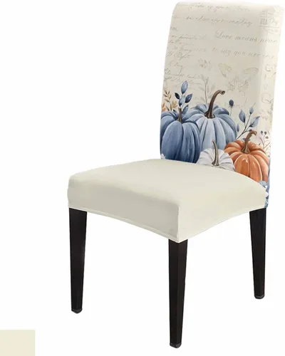 Miniatura 10 de Funda para silla de comedor, diseño de árbol de Navidad, leopardo, rojo, verde, negro, blanco, copos de nieve, protector para silla de invierno