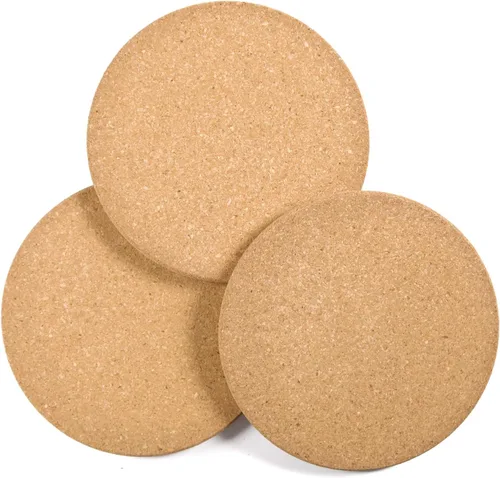 Salvamanteles redondos de corcho para cocina, platos, ollas, sartenes, bandejas para hornear, mesa, encimera y uso en la cocina