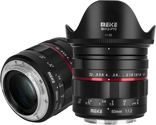 Miniatura 6 de Meike Lente de marco completo de enfoque manual de gran apertura F1.2 de 1.969 in compatible con cámaras L S1H S1 S5 S1R FP FPL S5 Mark II