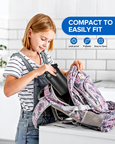 Miniatura 8 de Tarro térmico para alimentos, recipientes de almuerzo aislados al vacío de acero inoxidable de 20 onzas con cuchara, termo de boca ancha