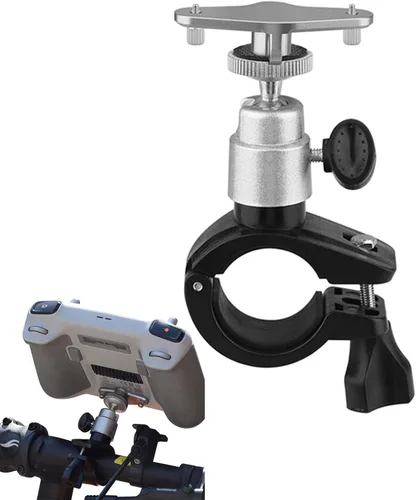 Soporte para bicicleta con control remoto para bicicleta, clip de bicicleta ajustable, clip de abrazadera para manillar, soporte de controlador RC