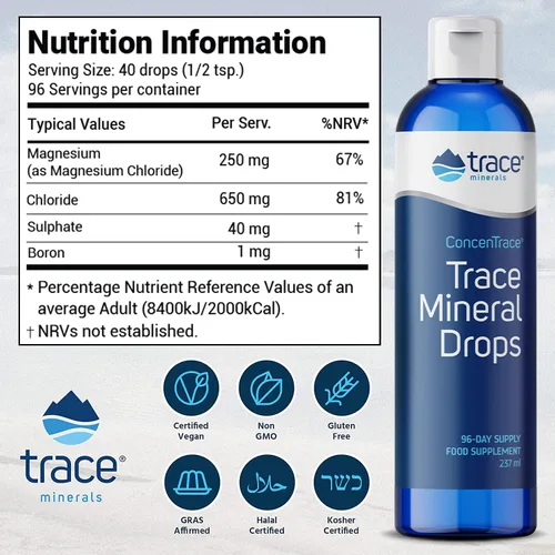 Miniatura 3 de Trace Minerals Gotas minerales concentrace de investigación, 8 FZ