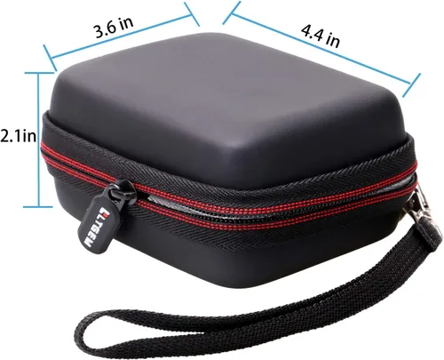 Miniatura 2 de LTGEM - Funda compatible con JBL GO2 / GO 2 / GO Altavoz ultra portátil impermeable, negro y gris