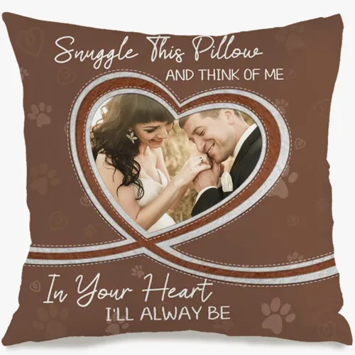 Miniatura 7 de One Photo Personalized Sofa Pillow Case with Custom Message enriching Your Home Style While Providing a Warm and Memorable Gift idea