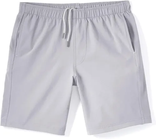 Miniatura 4 de JMIERR Pantalones cortos casuales para hombre, de algodón, con cordón, para verano, playa, tela cruzada, pantalones cortos de golf chinos