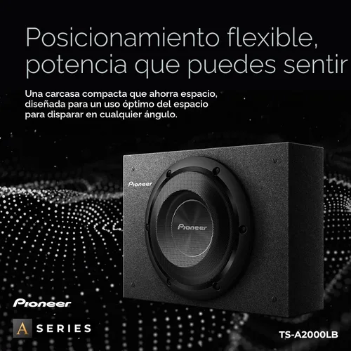 Miniatura 3 de Pioneer Subwoofer TS-A2000LB Serie A de 8 pulgadas – 700 W máximo, diseño de montaje poco profundo precargado, graves profundos en espacios