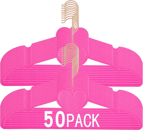 Miniatura 21 de Paquete de 50 perchas de terciopelo blanco, perchas antideslizantes de 16 pulgadas para adultos, colgador de ropa delgado con gancho giratorio