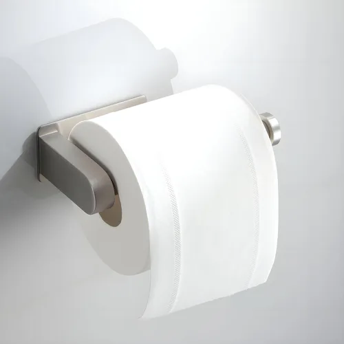 Miniatura 3 de YIGII Soporte de papel higiénico autoadhesivo - Soporte de papel higiénico para baño, sin perforaciones, acero inoxidable cepillado