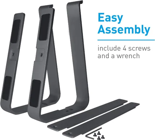 Miniatura 8 de Macally Soporte de aluminio para laptop para escritorio, funciona con todos los MacBook/Pro/Air y portátiles de entre 10 y 17.3 pulgadas, elegante