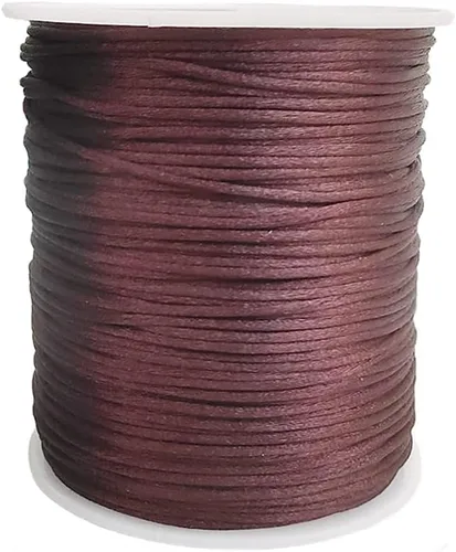 Miniatura 19 de 2.0mm Hilo de Cordón de Seda de Nylon para Cuentas de Macramé, Pulseras, Nudos Chinos, Collares, Joyería 109 Yardas (Verde Oscuro)