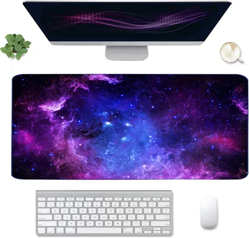 Miniatura 8 de Alfombrilla de mouse grande 4 en 1 para juegos, reposamuñecas para teclado y soporte para la muñeca, alfombrilla de escritorio extendida, Playa