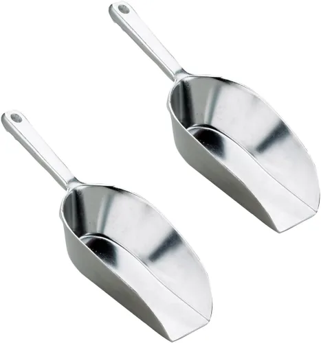 Miniatura 6 de HIC Kitchen Cuchara de fondo plano para alimentos, 8.75 pulgadas, 8.268 in, aluminio fundido anodizado de grado comercial
