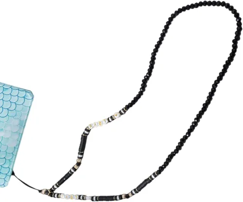 Miniatura 21 de Beaded Phone Charm Lanyard Strap Crossbody Fixed Beads Pearl Neck Chain