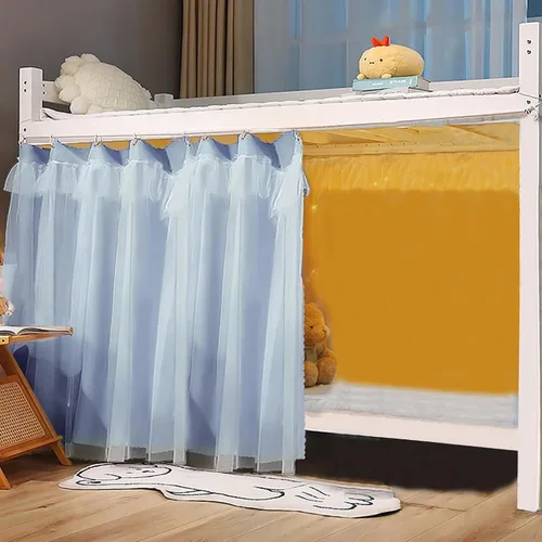 Miniatura 44 de Cortinas para litera individual y doble, cortinas de tienda de campaña para cama, tela a prueba de polvo, cortinas de privacidad para debajo